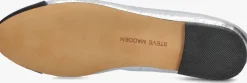 zilveren steve madden ballerina's ellison