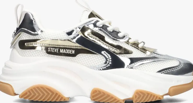 zilveren steve madden lage sneakers possession