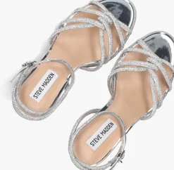 zilveren steve madden sandalen met hak kailyn-r