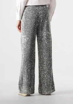 zilveren summum broeken pants sequins velour