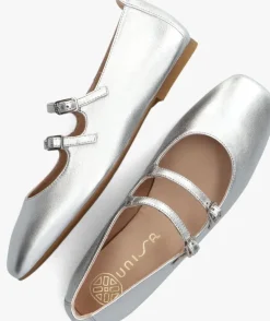 zilveren unisa ballerina's berley