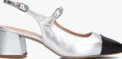 zilveren unisa slingbacks lumis
