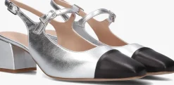 zilveren unisa slingbacks lumis