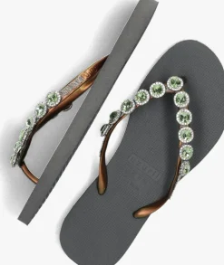 zilveren uzurii teenslippers beatrix