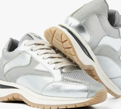 zilveren via vai lage sneakers usher riggs