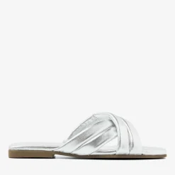 zilveren via vai slippers kiki lot