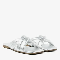 zilveren via vai slippers kiki lot