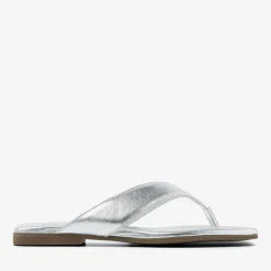 zilveren via vai slippers kiki berry