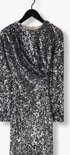 zilveren y.a.s. mini jurk yasspena ls dress