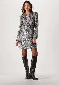 zilveren y.a.s. mini jurk yassisi ls blazer dress