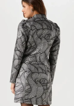 zilveren y.a.s. mini jurk yassisi ls blazer dress