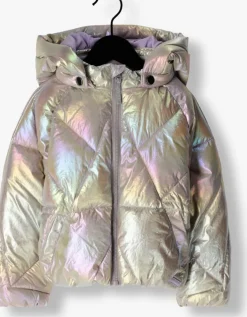 zilveren your wishes gewatteerde jas otta puffer coat