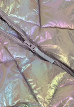 zilveren your wishes gewatteerde jas otta puffer coat