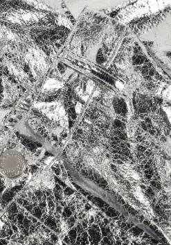 zilveren your wishes wide jeans space wide leg pants