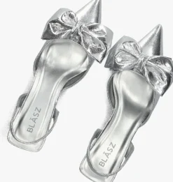 zilverkleurig blasz slingbacks daw0798