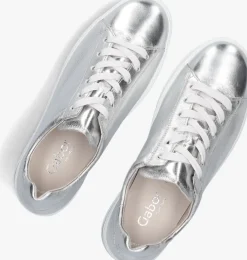 zilverkleurig gabor lage sneakers 395