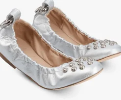 zilverkleurig jan jansen ballerina's belle bubbles