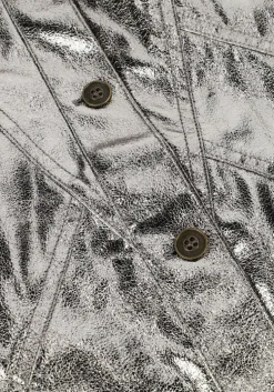 zilverkleurig like flo gilet doris flo metallic gilet