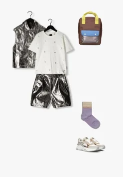 zilverkleurig like flo gilet doris flo metallic gilet