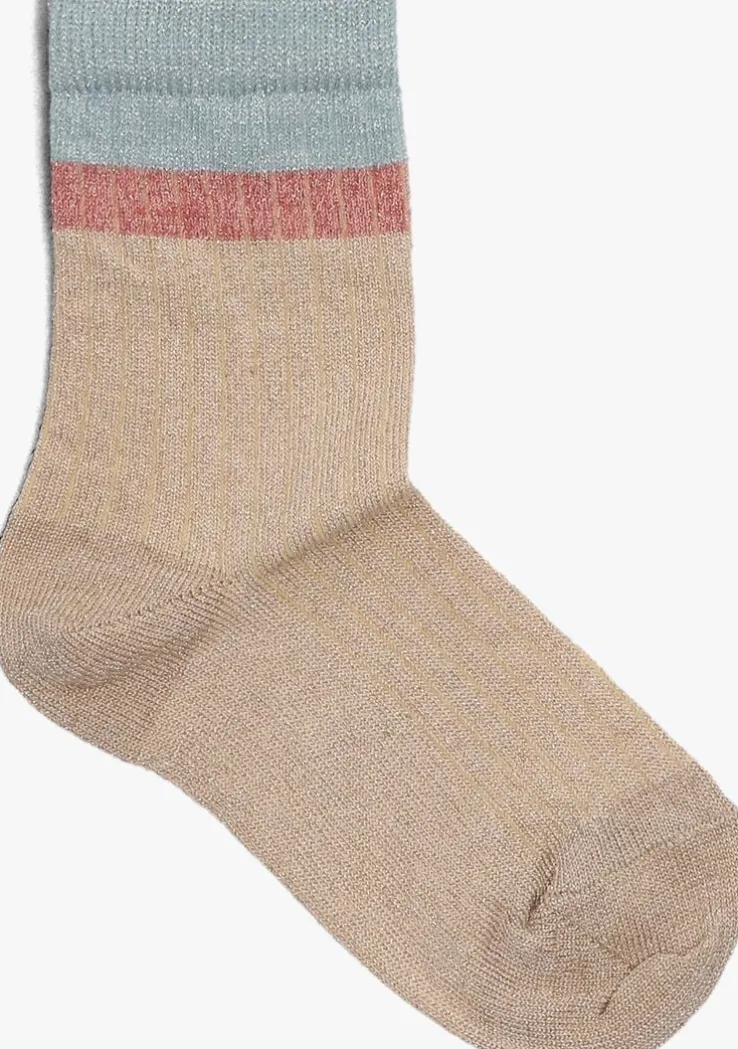 zilverkleurig mp denmark sokken norma glitter socks