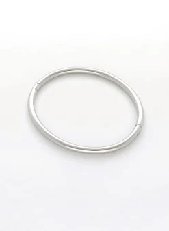 zilverkleurig notre-v armbanden bangl glad