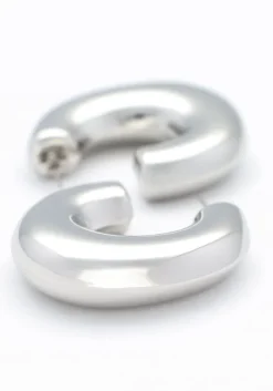 zilverkleurig notre-v oorbellen earring big