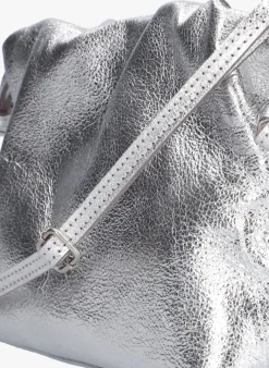 zilverkleurig notre-v schoudertas arela