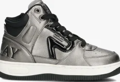 zilverkleurig replay hoge sneakers epic jr 18