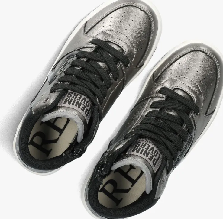 zilverkleurig replay hoge sneakers epic jr 18