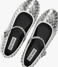 zilverkleurig steve madden ballerina's vinetta-r