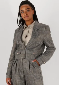 zwarte aaiko blazer ines tweed pes 540