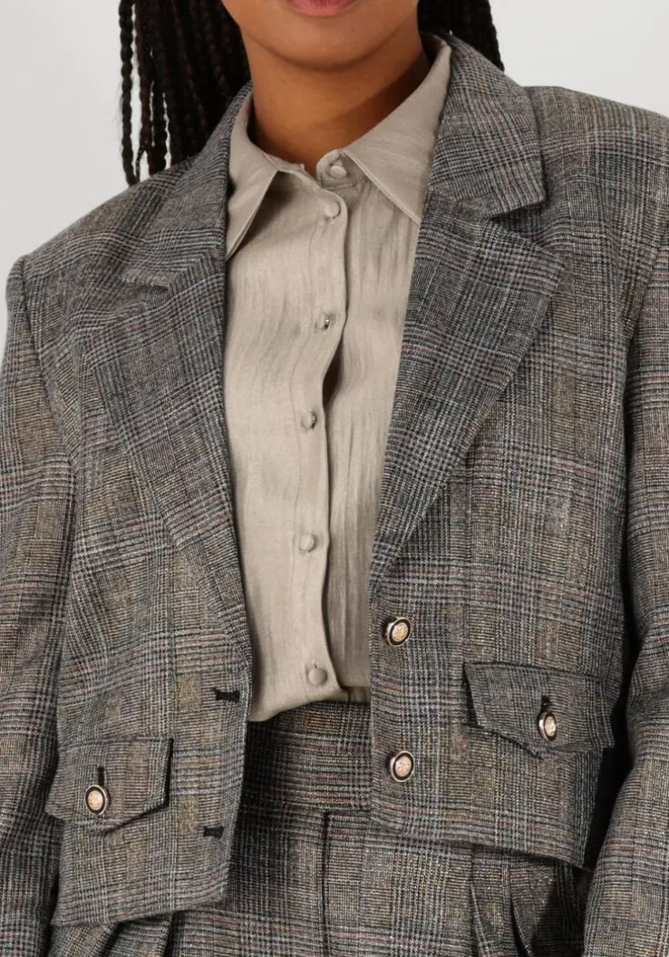 zwarte aaiko blazer ines tweed pes 540