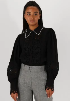 zwarte aaiko blouses loewy vis 492