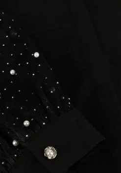 zwarte aaiko blouses pillar strass pearl pes 505