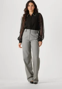 zwarte aaiko blouses pillar strass pearl pes 505