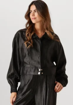 zwarte aaiko jack vina twill shine vis 545