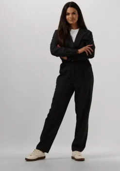 zwarte aaiko jumpsuit jessie pinstripe vis 548