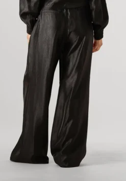 zwarte aaiko pantalon rocia twill shine vis 545