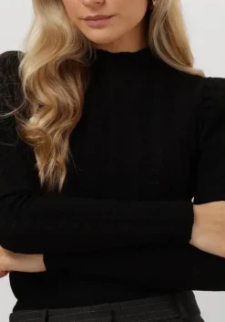 zwarte aaiko tops & t-shirts ivona zig-zag pes 169