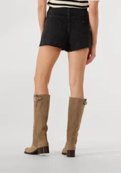 zwarte abrand jeans shorts venice short heidi