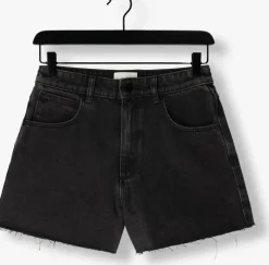 zwarte abrand jeans shorts venice short heidi