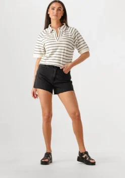 zwarte abrand jeans shorts venice short heidi