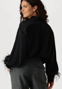 zwarte access blouses d44-7044-198