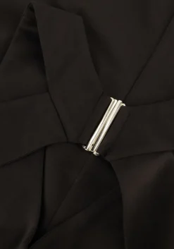 zwarte access midi jurk 53-3017-243