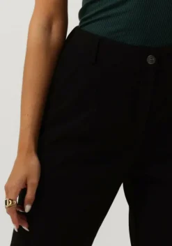 zwarte access pantalon mom pants with pleats