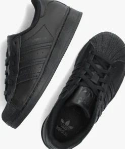zwarte adidas lage sneakers superstar c