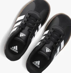zwarte adidas lage sneakers vl court 3.0 k