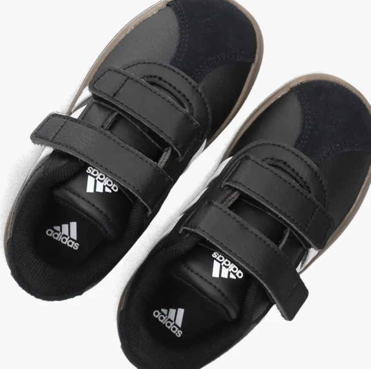 zwarte adidas lage sneakers vl court 3.0 cf i