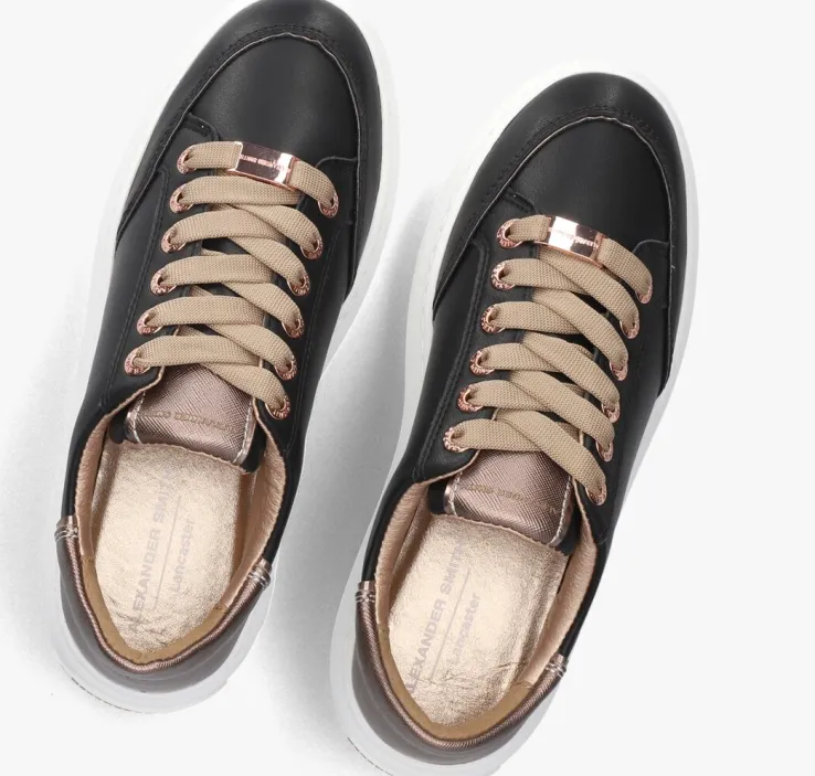 zwarte alexander smith lage sneakers lancaster