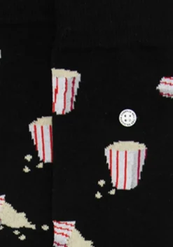 zwarte alfredo gonzales sokken popcorn